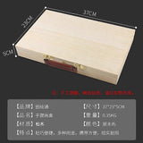 2pcs Art Supply Box: Portable Wooden Art Case With Locking Clasps Handheld Artist Tool Storage Case Wood Tool Box For Paint Stamps Brushes