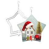 5Pack 10 Inch Sublimation Wind Spinner Blanks White Sublimation Wind Spinner Blanks For Indoor Outdoor Garden Decoration