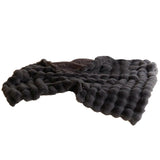 (deep gray) Plushes Sofa Blanket Faux Furry 160x200cm Thick and Warm Throw for Living Room Bedroom Comfort Napping Mutiple Color  deep gray