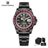 PAGANI DESIGN Top Brand GMT Watches Men's Luxury Sapphire Automatic Mechanical Wristwatch NH34 Stainless Steel Waterproof Watch
