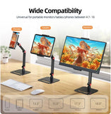 Portable Monitor Holder for 12-17.3 Inch Screen No Drilg Phone Adjustable Laptop Gaming Expandable Desktop Clamp Stand