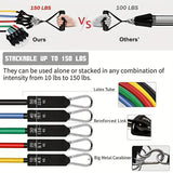 Resistance Bands Set, Exercise Bands With Door Anchor, Handles, Carry Bag, Legs Ankle Straps For Resistance Training