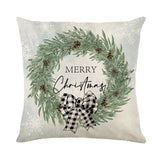 Christma Home Decor New Year 2025 Sofa Car Cushion Cover 45x45cm Christmas Pillowcase Xmas Tree Elk Snowman en Pillow Case