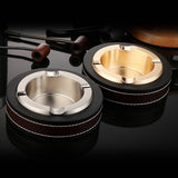 150x120x40MM Oval Ashtray Leather Metal Ashtray Creative Ashtray Cigar Ashtray