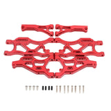 Metal Front & Rear Suspension Arm Set For Arrma 1/7 Limitless Infraction 1/8 Typhon 6S Rc Car Upgrade Replacement Parts Red