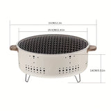 1pc, Stainless Steel Barbecue Stove, Charcoal Non-stick Rotisserie Stove, Household Peripheral Stove, Cooking Tea