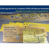 1:200 Upgrade Set for USS Missouri Battleship Trumpeter 03705 Wooden Deck Barrel js