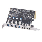Multiports USB3.2 10Gbps PCIe Expansion Card for Desktops, Plugs and Play Convenience USB 3.2 PCIE Card USB Hubs