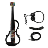 Headless Electric Violin Carbon Fiber Body ABS Edge Silent Electric Violin for Practice Performance Multi Colored