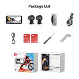 SJCAM RD10 Motorcycle Dash Cam Front and Rear with 6.25 Inch IPS Screen Monitor Dual 1080P Motorcycl