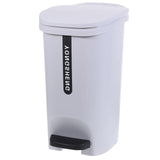 Trash Can With Lid And Pedal 10L Bathroom Garbage Container Waste Paper Basket