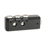 Multi Output 0B 2Pin Female Power Splitter Cable Adapter for Cameras Aluminum Alloy Cable Distributor 1/4Inch Screw