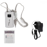 25000RPM Portable Nail Drill Machine Electric Nail Grinding Buffing Polisher Manicure Tool White 100?240V