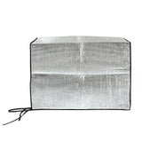 Metal Aluminum Film Cover Air Conditioner Cover Outdoor Air Conditioning Sun Shade Protection Silver 74x54x26cm