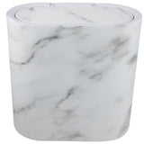 Slim Marble Trash Can With Lid Plastic Trash Can Bathroom Wastebasket Garbage Can Office Recycle Bin Narrow Wastebasket For Kitchen Bathroom Bedroom