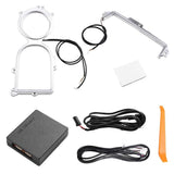 Car LED Central Cup Holder Lights Interior Decorative Lamp for