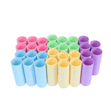 30pcs Kraft Paper Tubes Cardboard Tubes for Storage Art Drawings Posters Paintings Protector (Mixed Color)