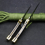 440C Blade Material Brass Wooden Handle B110 Folding Outdoor Camping Hunting Fishing Pocket Fruit Knife Survival EDC Tool