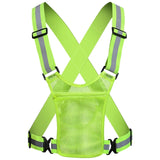 Night Lightweight Reflective Safety with Pouch High Visibility Running Vest Adjustable for Men & Women