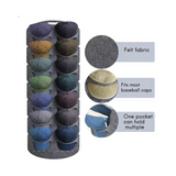 Felt Storage Rack Holder Bag Clip Travel Cap Organizer Wall Mount Hat Racks