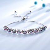 Topaz Adjustable 925 Silver Bracelet