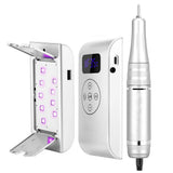 35000RPM Nail Drill Machine Cordless Electric Pedicure Manicure Nail Polishing Pen With UV Nail Dryer Lamp For Acrylic Gel Nails