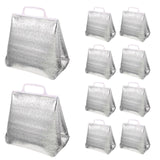10Pcs Portable Insulated Bags Take-Out Delivery Bags Large Capacity Thermal Bags Restaurant Food Bags