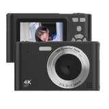 4K Camcorder 48MP Video Camera 2.4" Screen 16X Digital Zoom Anti-shake Face Detection Beauty Effect