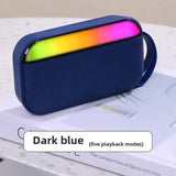 Mini Portable Outdoor Heavy Bass Bluetooth Soundbar Wireless Handsfree Call MP3 Music Player with RGB Light Support TF