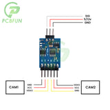 channel Switcher Module 3 way Video Switch Unit Camera for Multicopter Drones 5.8G FPV transmitter and camera