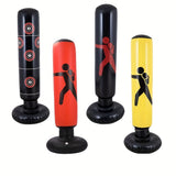 Inflatable Boxing Post, Fitness Exercise Boxing Sandbag For Karate, Taekwondo And Martial Arts, 160cm/62.99inch Boxing Post