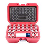 Multifunctional High Compatibility 23Piece Portable Wheel Lock Nut Removal Tool Antitheft Screw Removal Set for Easy Use