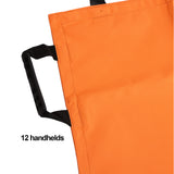 180 x 70cm 12 Handle Home Foldable Durable Fabric Stretcher Simple Soft Portable Transport Unit for Emergency Work