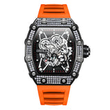 2022 New Fashion Diamond Design Watch Men's ONOLA Casual Waterproof Tape Quartz Watch Relogio Masculino Clock