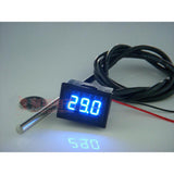 DS18b20 Sensor 0.56" LED Digital Thermometer -55 ~+125C Temperature Meter DC 12V 24V CAR Fish Tank Water Air Indoor Outdoor