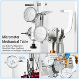 Truing Stand Bike Wheel Alignment with Dial Gauge for Quick Release and Thru-Axle Bicycle Repair Tool