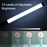 Andoer D2 Handheld RGB Tube LED Video Light Wand 2500K/5500K/8500K Dimmable Built-in Battery for Vlog Live Streaming
