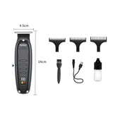 Kemei hair clipper KM-H71 Cross-border New Oil Head Carving Push Cutter LED LCD Digital Display USB Professional Electric