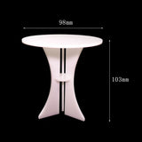 1/6 Acrylic Round Table Miniature Doll House Furniture For Dollhouse Scene Decoration Accessories