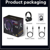 Bluetooth Headphones Wireless Headphone with Mic USB Adaptor Headset Noise Canceg Stereo Foldable Bass for TV Audio Earphone
