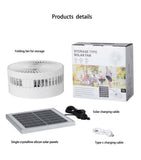 New Outdoor Camping 3500mAh Solar Rechargeable Wireless Portable Desktop USB Electric Fan 3 Speed Usb For Mobile Phone