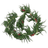 Artificial Wreaths Outdoor Xmas Vine Garland Christmas Berry Garland Christmas Hanging Vine Pine Berry Garland