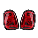 JCW Union Jack Full LED Tail Lights Red Lens Fits For F55 F56 F57 2014?2020