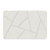 (white gray) Absorbent  Bath Mat, Antislip Diatomite Quick Dry Floor Covering for Bathroom Comfort Bathroom Mat Various Size  white gray