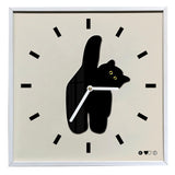 Wall Clock Innovative Nordic Style Cute Cat Pattern Silent Prevents Ticking Living Room Wall Clock for Kitchen Bedroom 40x40cm / 15.7x15.7in