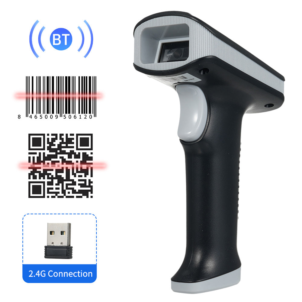 2D 1D QR Barcode Scanner UHF RFID Function CMOS Scanning 4 LED Display ...
