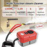 High Temperature Pressurized Handheld Steam Cleaner with Brush Heads - For Kitchen, Furniture, Bathroom & Car