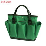 Portable 8 pocket Garden Tool Bag Multi Pocket Tote Garden Handle Tools Organizer Storage Bag Metal Parts Hardware Toolkit Bag