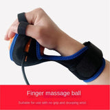 Hand rehabilitation training equipment stroke hemiplegia Electric hot compress massage ball home five-finger split fingerboard
