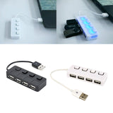 4 Ports Usb 2.0 Adapter High Speed Multiple Hub Power With Independent Switch